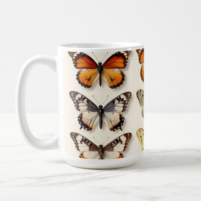 Mug Présentation en grille de la collection de papillo (Gauche)