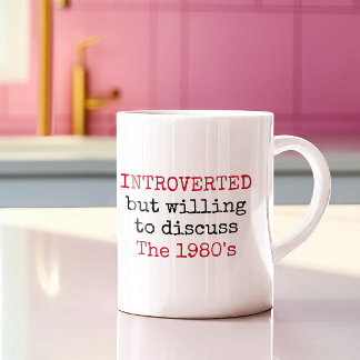 Mug Présenté prêt à discuter des citations amusantes d