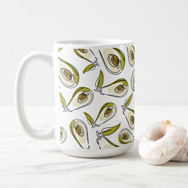 Mug présente un adorable Avocado. (Avec donut)