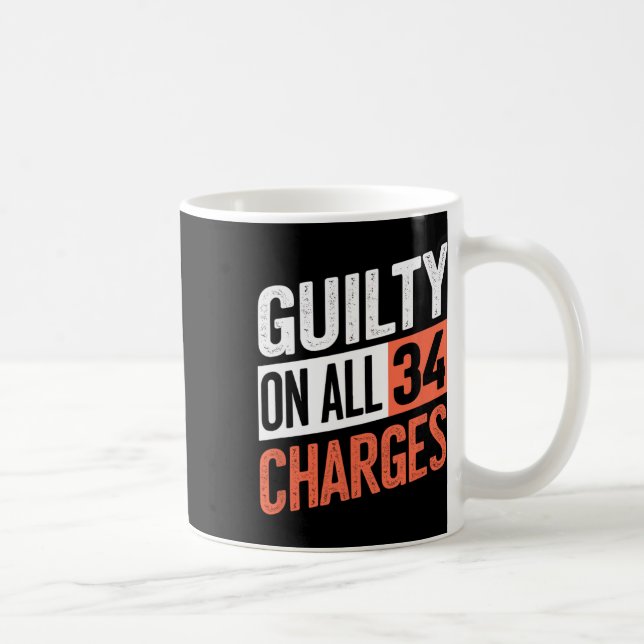 Mug Président 45 Coupable En Tout & N# ; chefs d'accus (Droite)