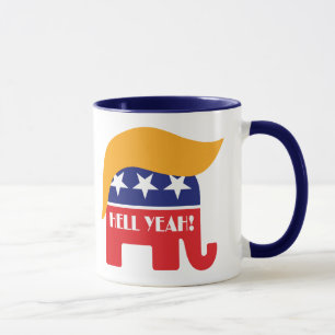 Mug Président Donald Trump 45 Cheveux d'Éléphant En En
