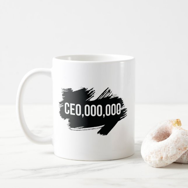 Mug Président, entrepreneur 000.000 (Avec donut)