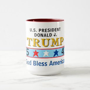 Mug Président Trump 45 47 Dieu bénisse l'Amérique