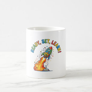 Mug Prêt à apprendre Fusée Retour à l'école