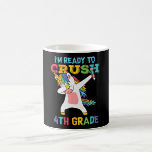 Mug Prêt à déchirer en 4e année Licorne de rentrée sco
