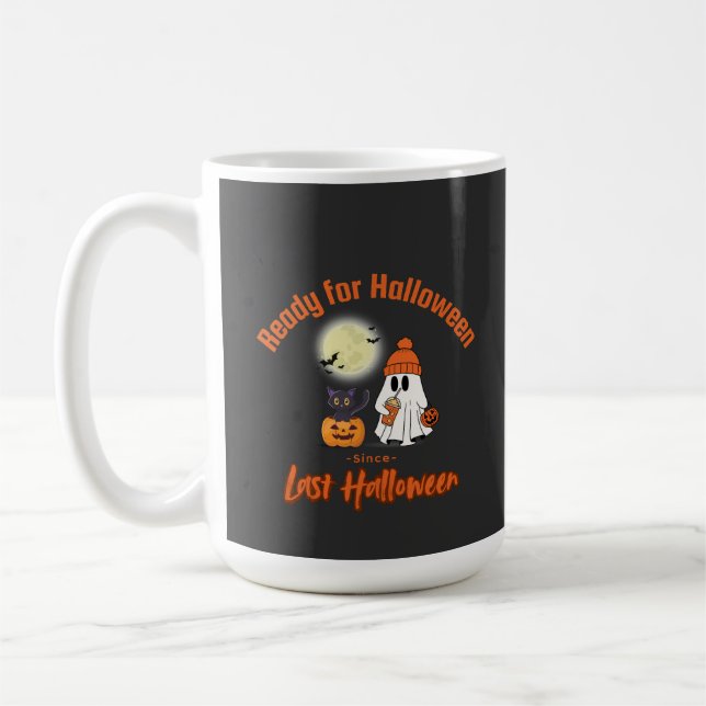 Mug Prêt pour Halloween depuis Dernier T-shirt Hallowe (Gauche)