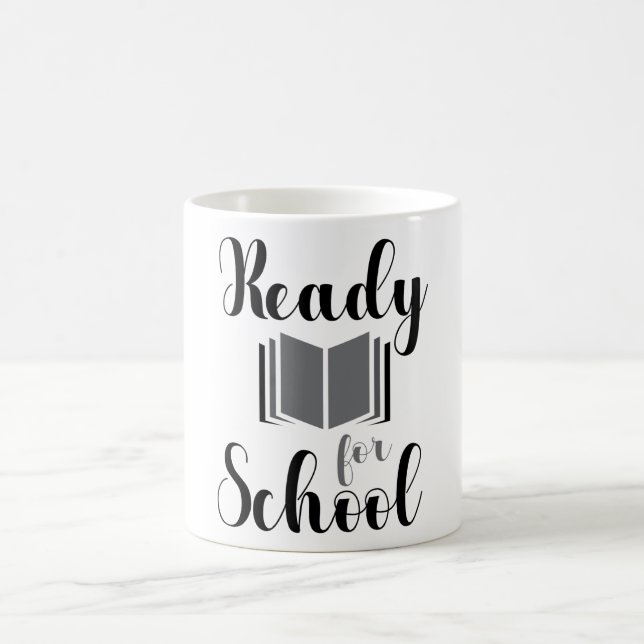 Mug Prêt Pour Le Devis De Livre Scolaire (Centre)