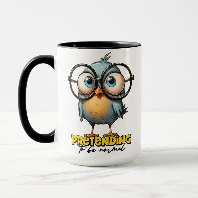 Mug Prétendre être normal Bruant drôle (Gauche)