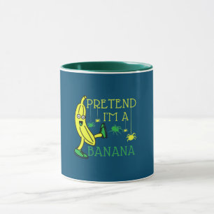 Mug Prétendre Que Je Suis Un Costume Banana Funny Hall