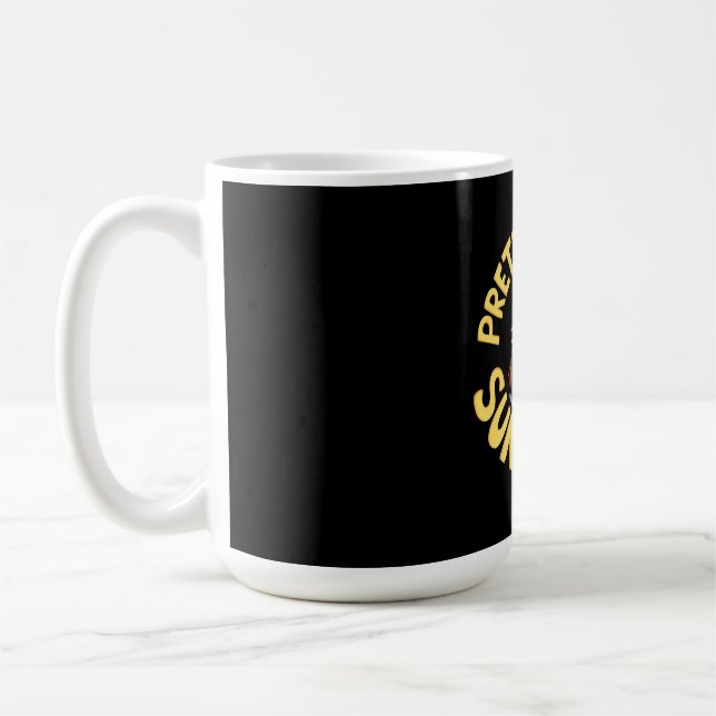 Mug Prétendre que je suis un tournesol mignon et drôle (Gauche)