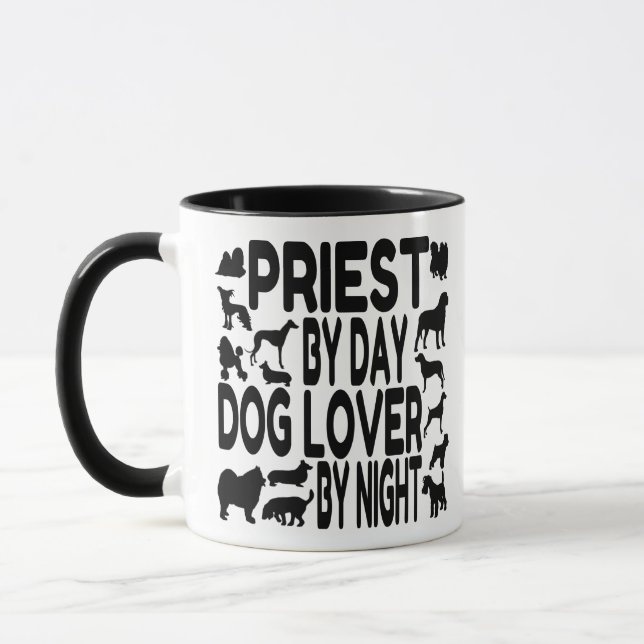 Mug Prêtre Amoureux des chiens (Gauche)