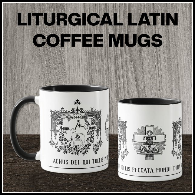 Mug Prêtre de prière religieuse catholique traditionne (CATHOLIC LITURGICAL LATIN MASS COFFEE MUGS )
