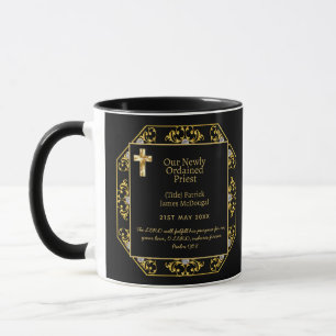 Mug PRÊTRE - Nouveau Ordain Cadeau Bible Verse Personn