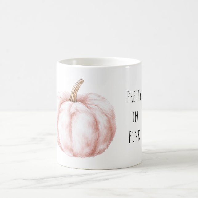 Mug Pretty in Pink Soft Fur Pumpkin (Centre)