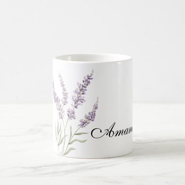 Mug Pretty Lavender Flowers  (Centre)