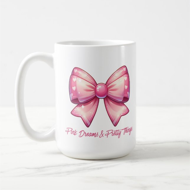 Mug Pretty Pink Bow-Pink Dreams & Pretty Things (Gauche)