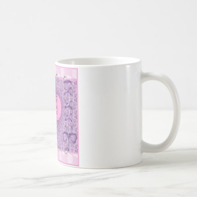 Mug Pretty Pink Flower Fairy Accessoires - add name (Droite)