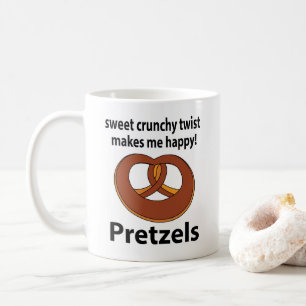 Mug Pretzel Sweet Crunchy Twist Me Rend Heureux Pretze