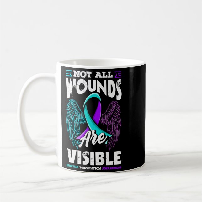 Mug Prévention du suicide Les blessures ne sont pas to (Gauche)