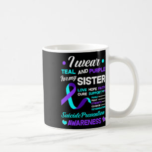 Mug Prévention Du Suicide Ruban I Porte Turquoise Et V