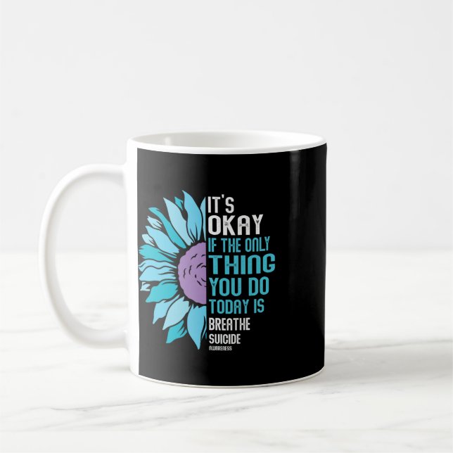 Mug Prévention du suicide Sensibilisation à la dépress (Gauche)
