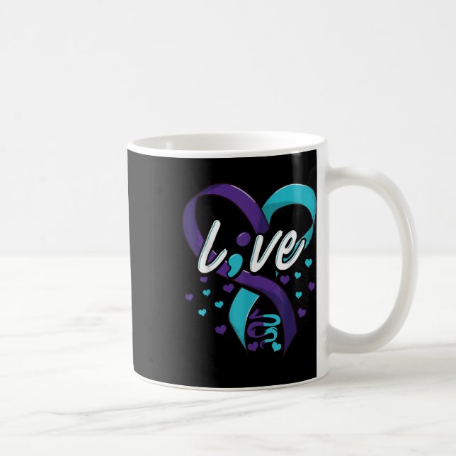 Mug Prévention du suicide Sensibilisation Amour en dir (Droite)