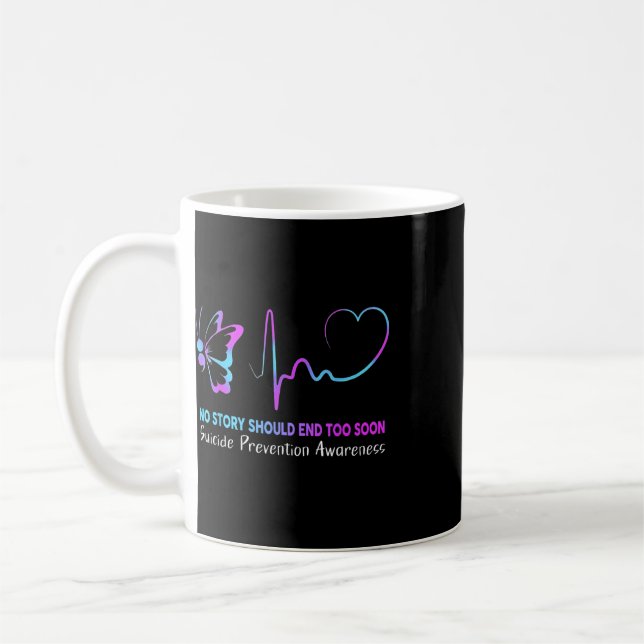 Mug Prévention du suicide Sensibilisation Point-virgul (Gauche)