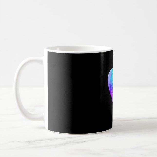 Mug Prévention sensibilisation sarcelle & point-virgul (Gauche)
