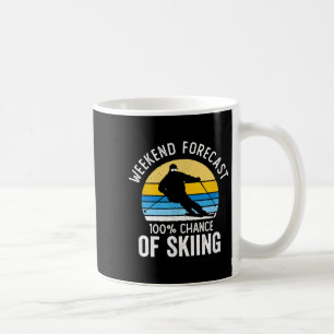 Mug Prévisions de week-end 100% de chances de ski Vint