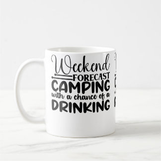 Mug Prévisions de week-end Camping avec une chance de