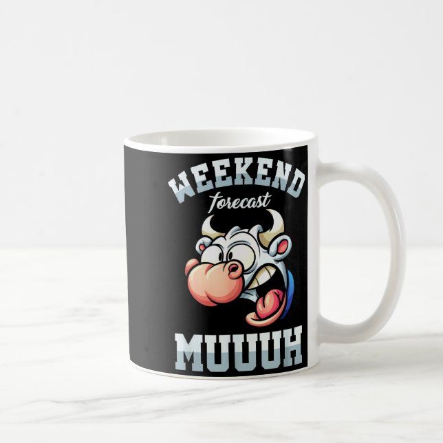 Mug Prévisions de week-end pour le vendredi de vacance (Droite)