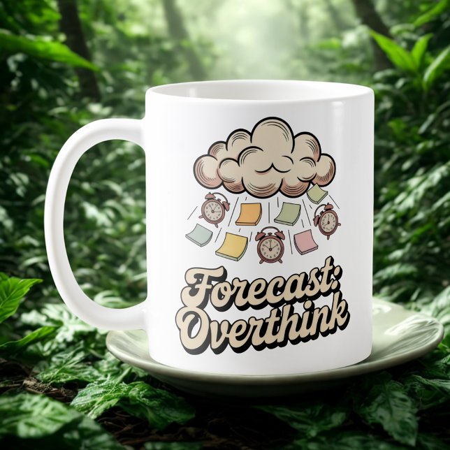 Mug Prévisions : Suranalyse | Chaos cognitif avec des  (Créateur téléchargé)