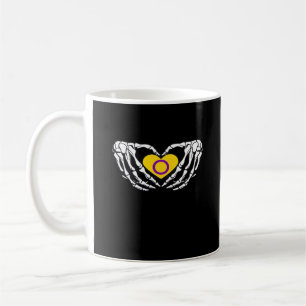 Mug Pride Intersex Skeleton Halloween Goth Heart Class