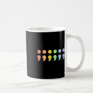 Mug Pride Santé Mentale Semicolon Lgbtqia+ Lgbt Pastel