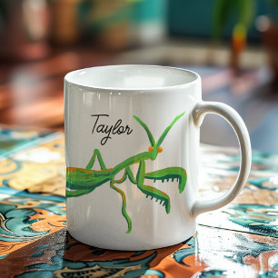 Mug Prier Mantis en vert vif Personnalisé