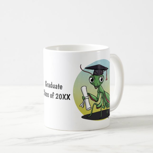 Mug Prier Mantis Graduation Personnalisée (Devant droit)