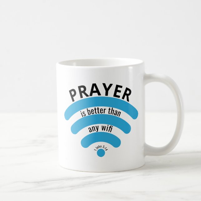 Mug PRIER MIEUX QUE WIFI Motivational (Droite)