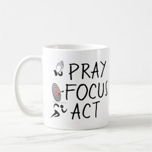 Mug PRIER, SE CONCENTRER et T-shirt ACT