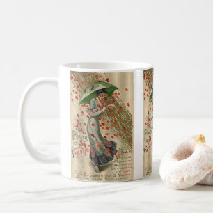 Mug Prière à Saint-Valentin, Vintage dame victorienne