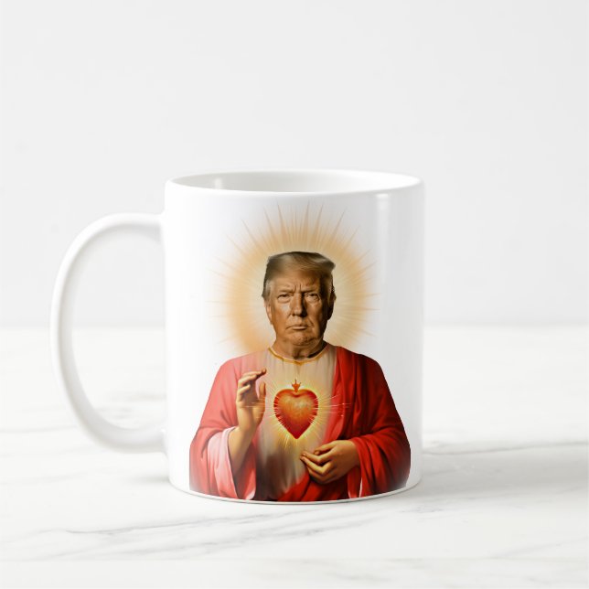 Mug Prière amusante de Saint Trump (Gauche)