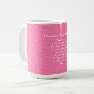 Mug Prière de l'ange gardien Rose