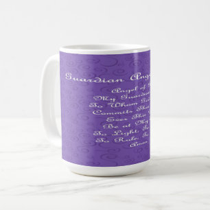 Mug Prière de l'ange gardien Violet   