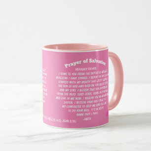 Mug PRIÈRE DE SALUT Ruban rose