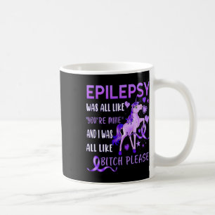 Mug Prière de Violet Ribbon S Epilepsie Sensibilisatio