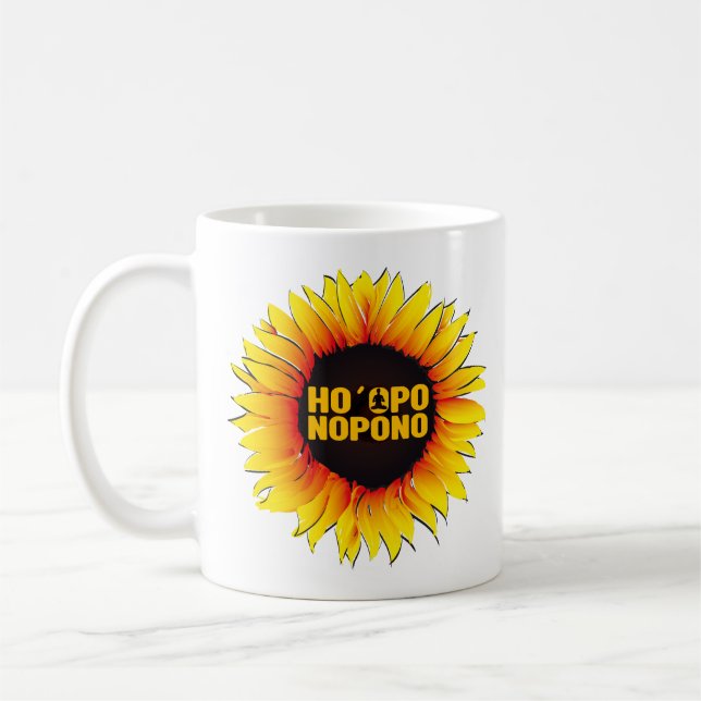 Mug Prière Sunflower Ho´oponopono (Gauche)