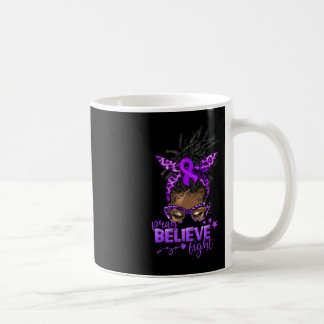 Mug Priez Croyez Combattre Afro Messy Bun Pancreatic C