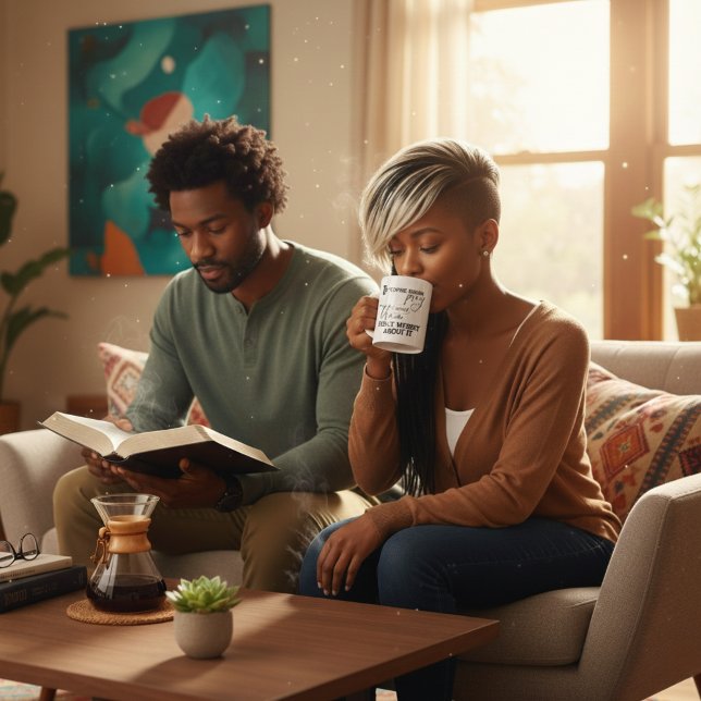 Mug Priez et ne vous inquiétez pas la foi chrétienne I (Start your morning with peace—sip, breathe, and let this reminder carry you through the day.)