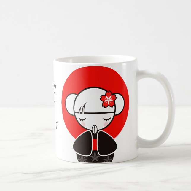 Mug Priez pour la poupée du Japon Kokeshi (Droite)