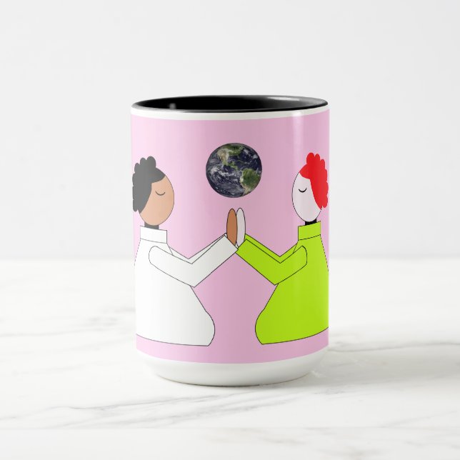 Mug Priez pour le monde : Lavande (Centre)