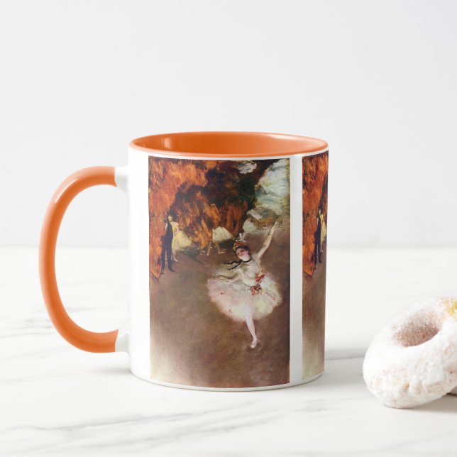 Mug Prima Ballerina, Rosita Mauri par Edgar Degas (Avec donut)